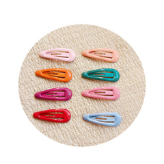 Horquilla con forma de gota de agua de 3 cm con clip BB de color macarrón 