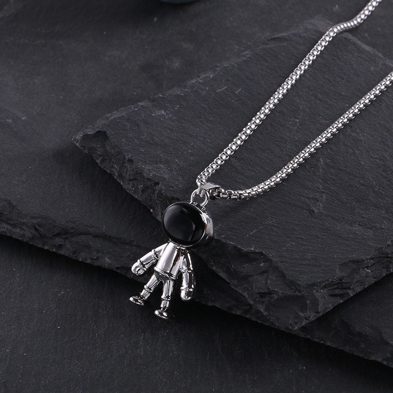 Titanium steel necklace men's hip hop street alloy pendant
