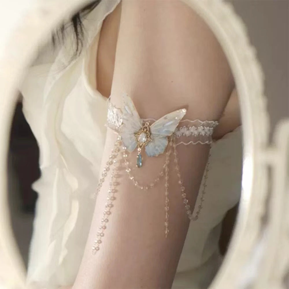 Butterfly tassel, a two-style wearing necklace waist chain or body chain (Minimum purchase of 3 pieces)