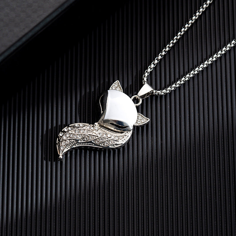 Titanium steel sweater chain men's necklace