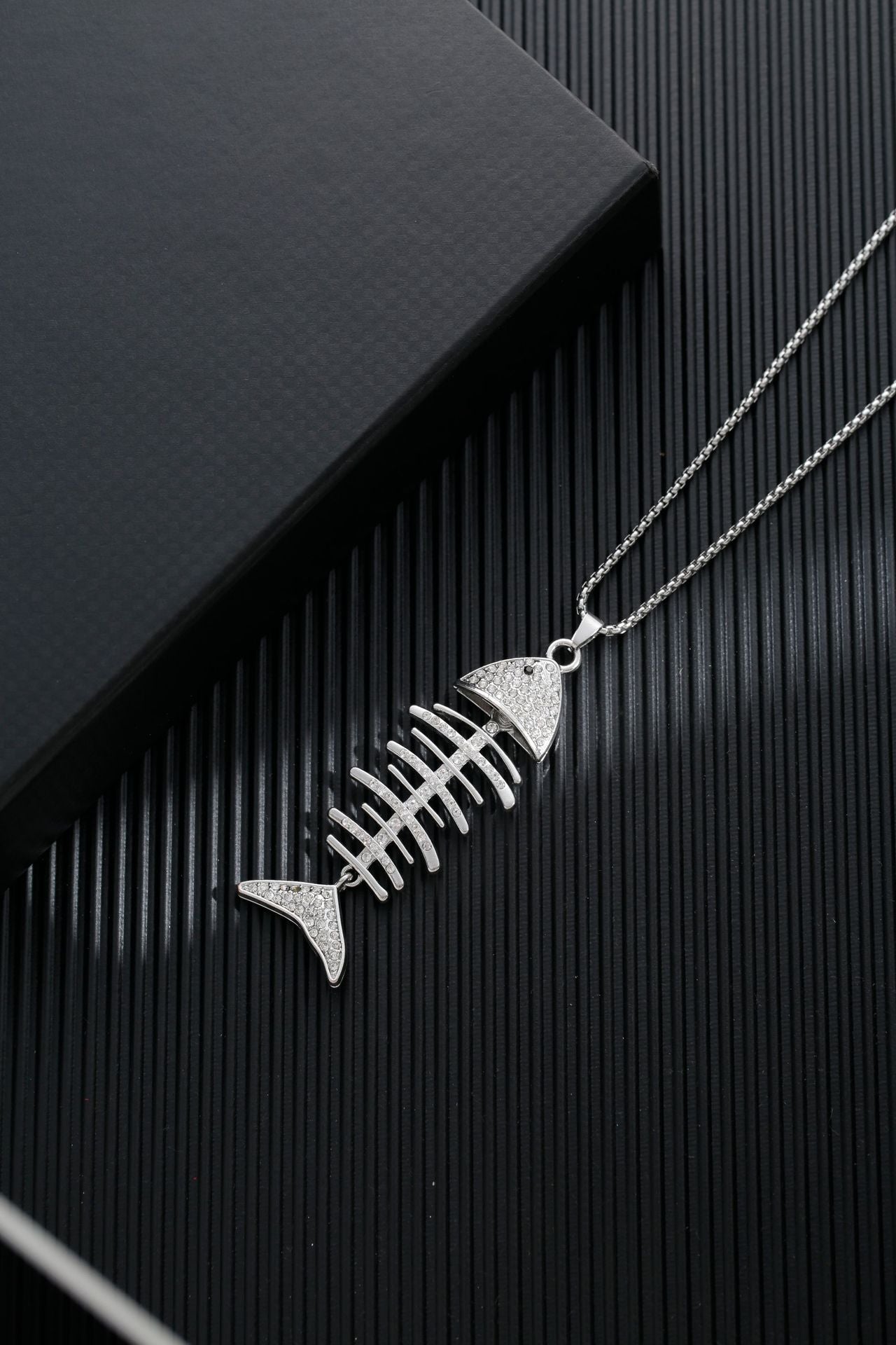 Titanium steel sweater chain men's necklace