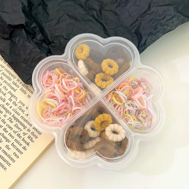 Banda de goma para bebés, banda para el cabello con forma de pulgar, diadema de cola de caballo para niñas 