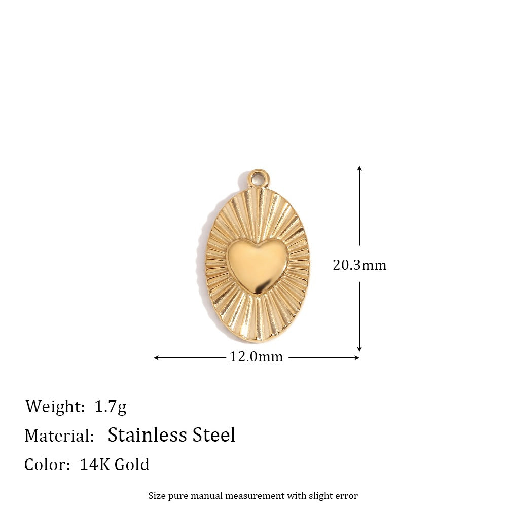 1 Piece 304 Stainless Steel 14K Gold Plated Geometric Jewelry Accessories Pendant