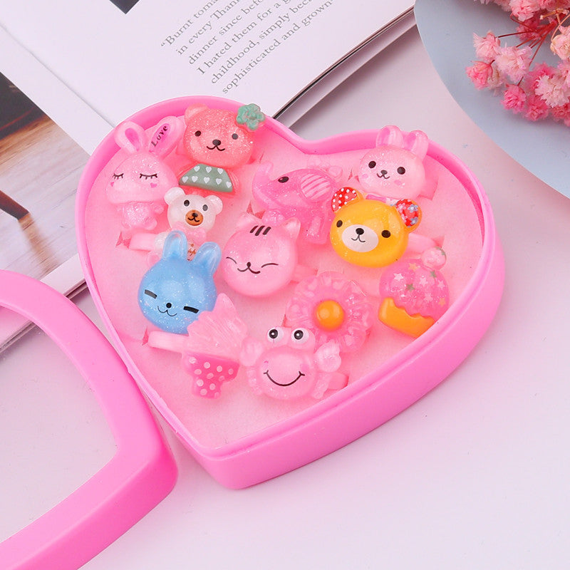 Children's Ring Girls Princess Jewelry Cartoon Small Ring