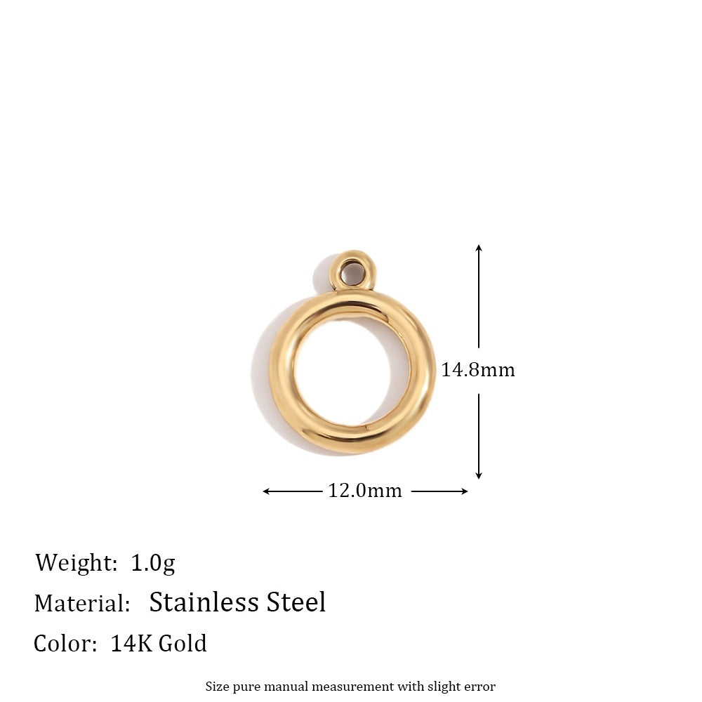 1 Piece 304 Stainless Steel 14K Gold Plated Geometric Jewelry Accessories Pendant