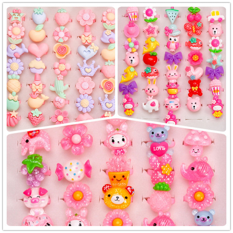 Children's Ring Girls Princess Jewelry Cartoon Small Ring