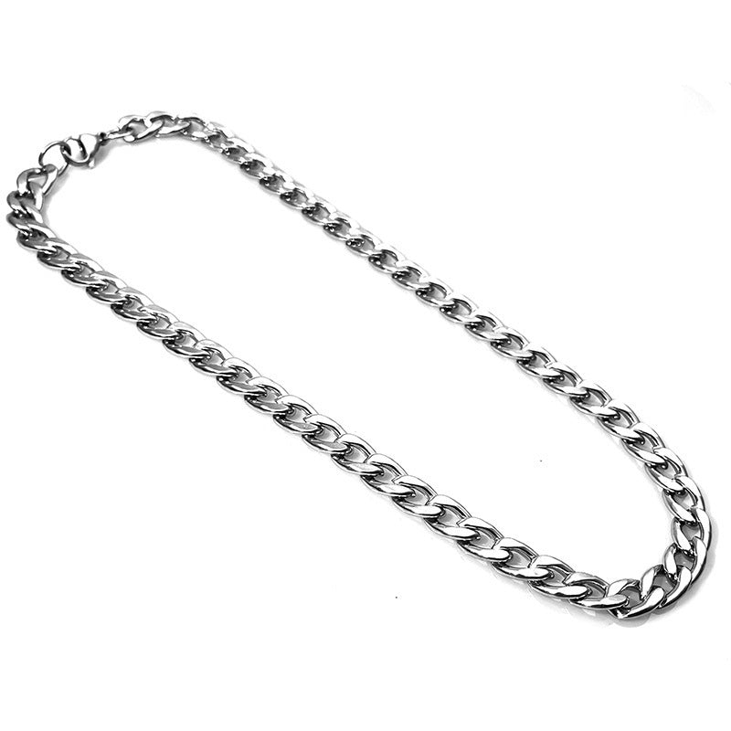 Collar cubano de acero inoxidable NK para hombre, joyería hip hop de acero de titanio 304. 