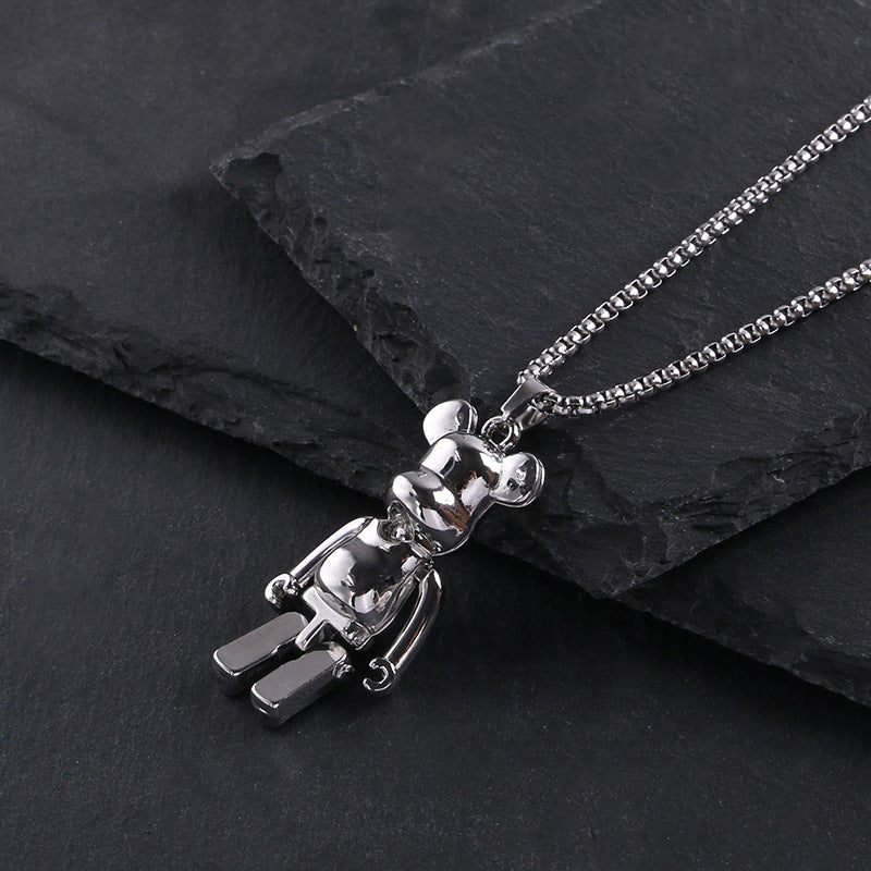 Titanium steel necklace men's hip hop street alloy pendant