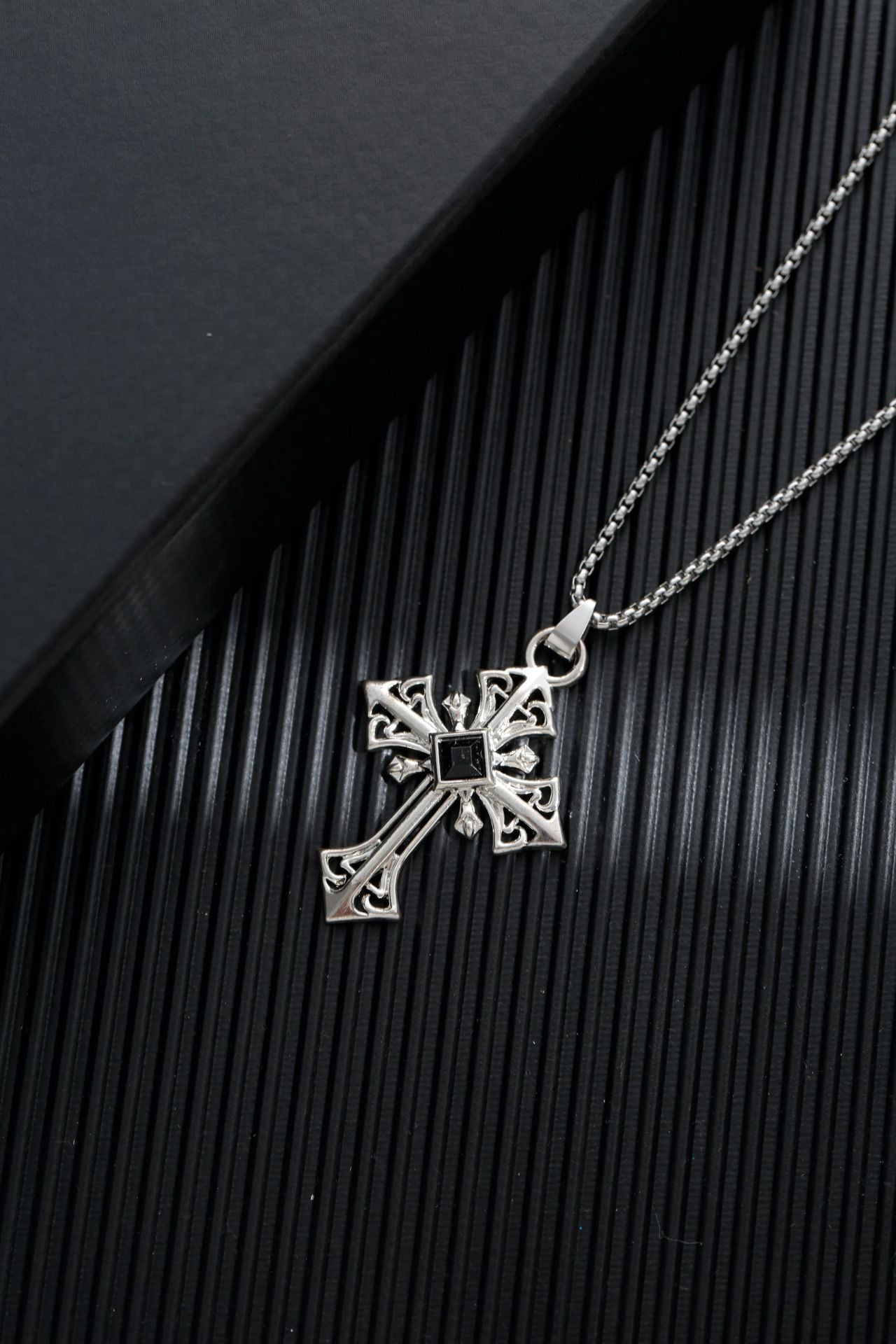 Titanium steel sweater chain men's necklace