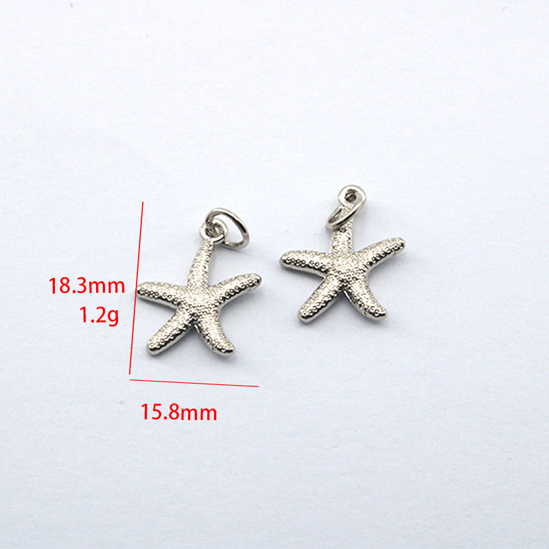 Accesorios de joyería DIY Aleación Serie Océano Colgante Delfín Estrella de Mar Tortuga Colgantes 100 piezas