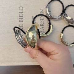 Women's Simple Style Solid Color Alloy Hair Tie