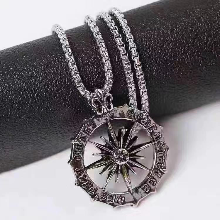 Collar de acero de titanio para hombre, cadena de clavícula, colgante cubano, accesorios de cadena para el cuello 