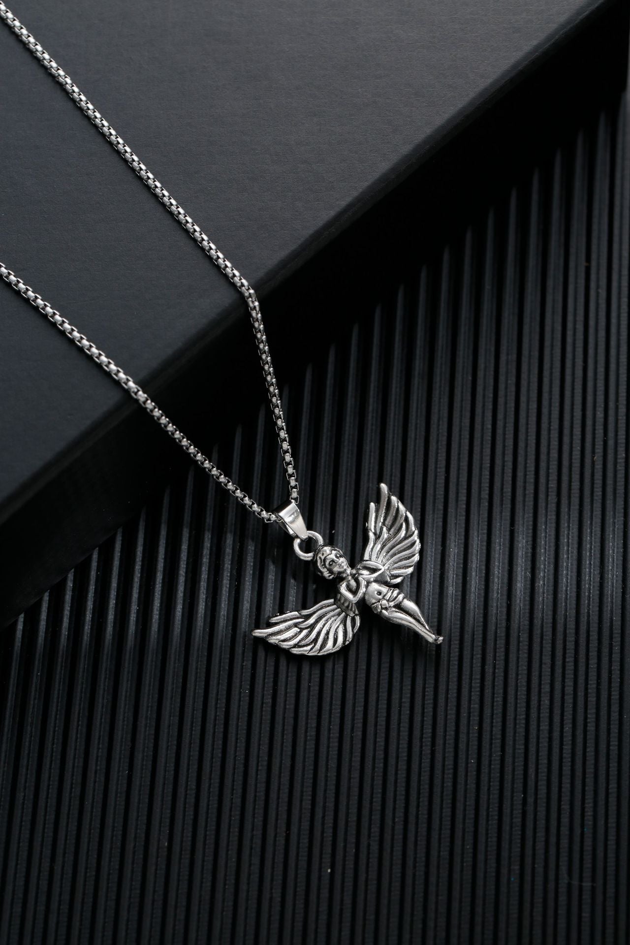 Titanium steel sweater chain men's necklace