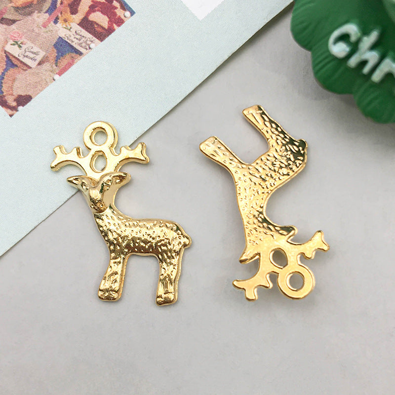 21 Models Per Model 1, 21/Pack 12 * 23mm 17*14mm 8*19mm Zinc alloy Christmas Tree Santa Claus Snowflake Pendant Jewelry Accessories