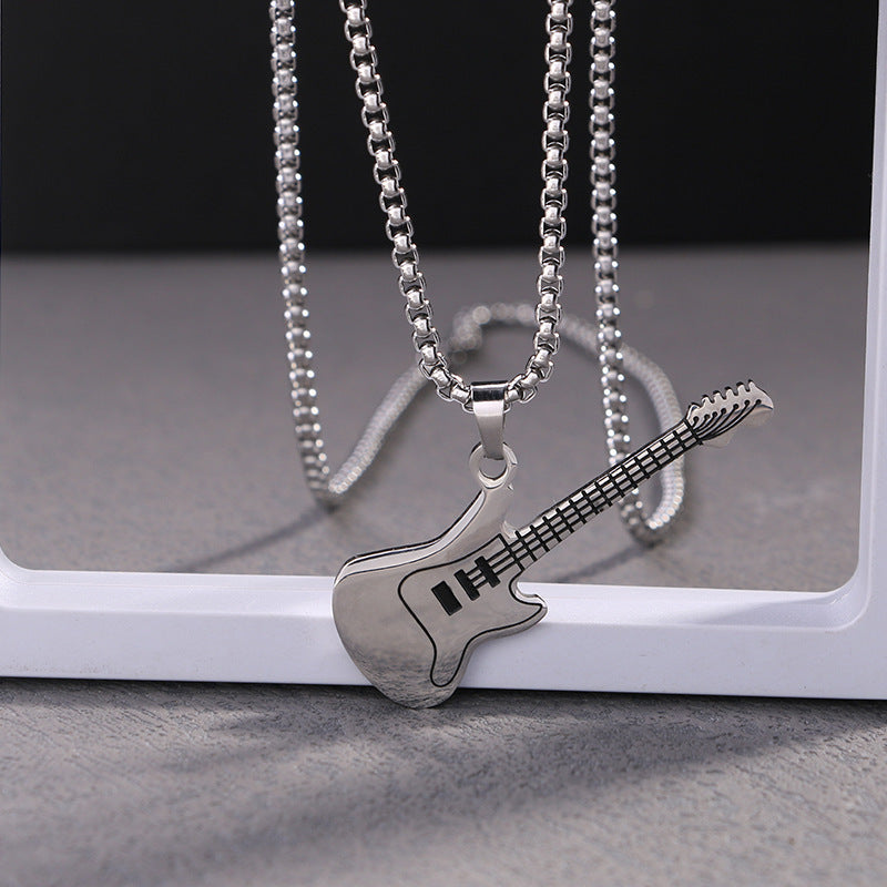 Titanium steel necklace men's hip hop street alloy pendant