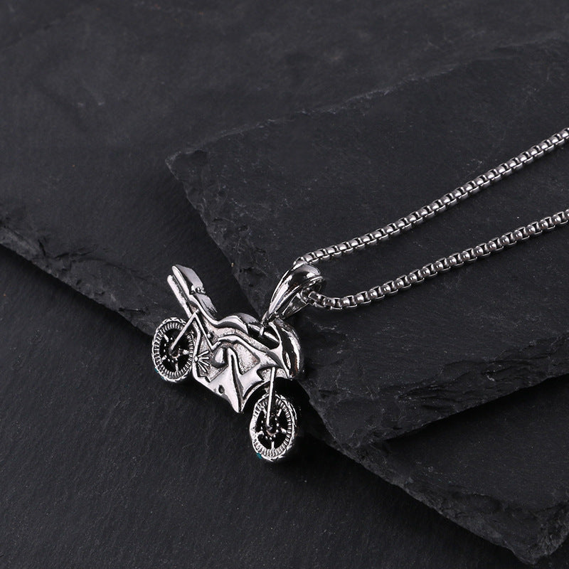 Titanium steel necklace men's hip hop street alloy pendant
