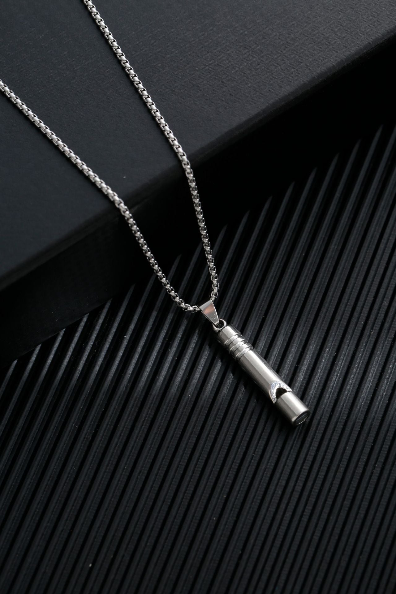 Titanium steel sweater chain men's necklace