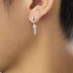 Pendientes con diseño de rombos para hombre 