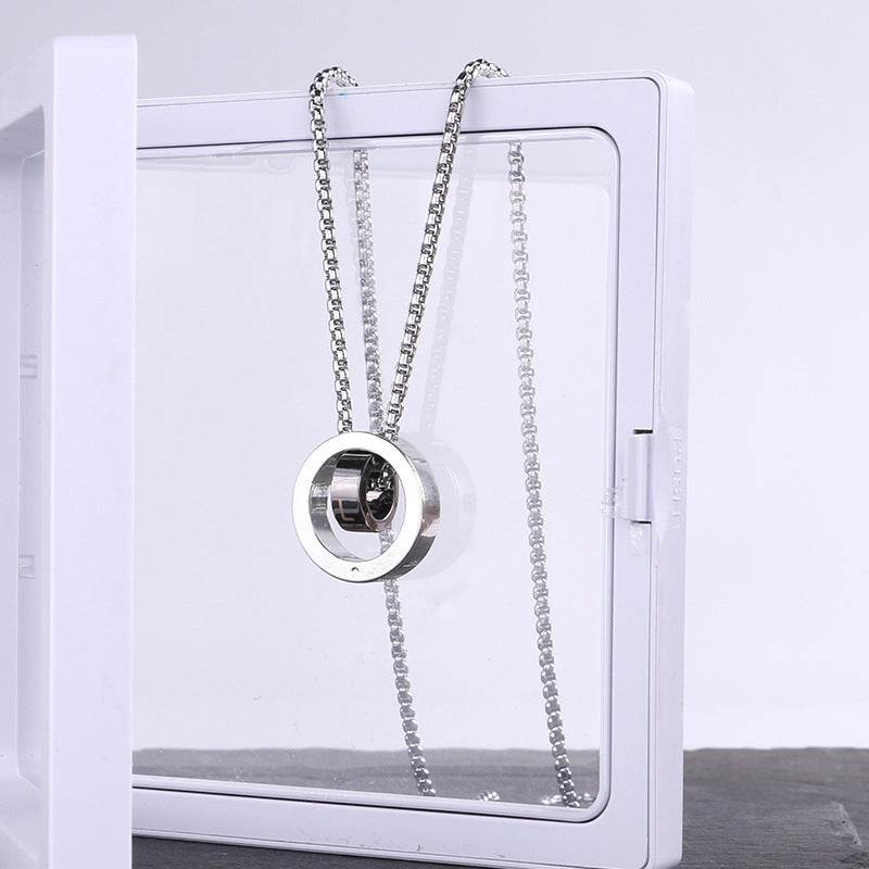 Titanium steel necklace men's hip hop street alloy pendant