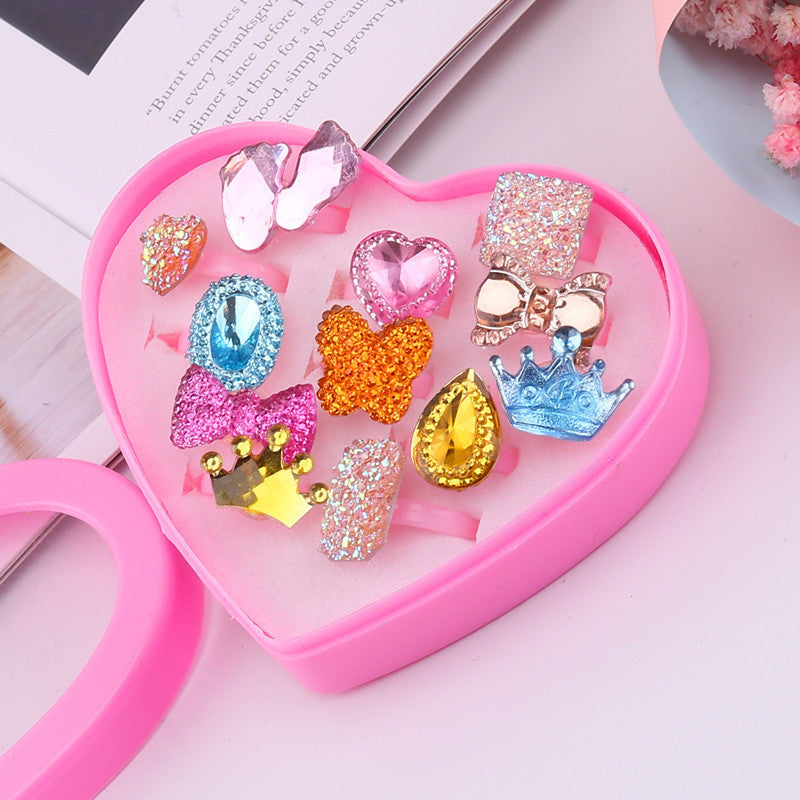 Children's Ring Girls Princess Jewelry Cartoon Small Ring