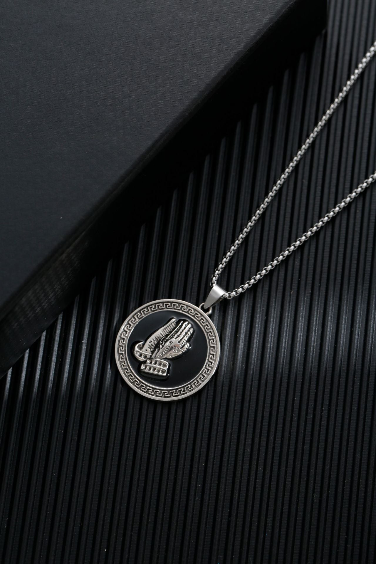 Titanium steel sweater chain men's necklace