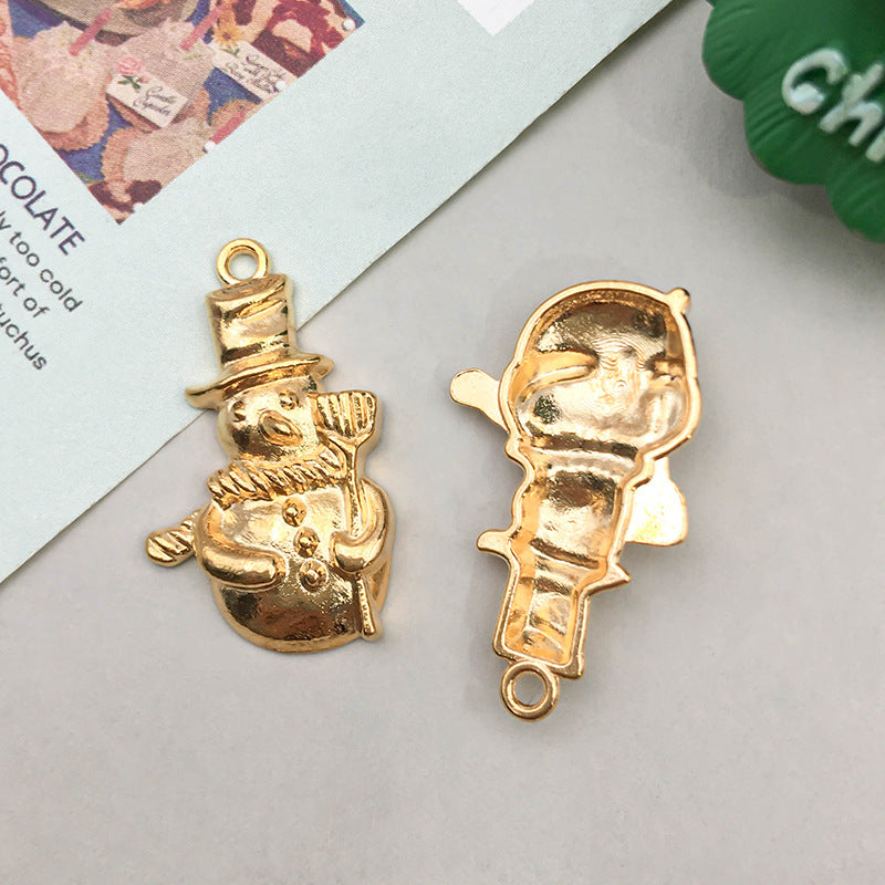 21 Models Per Model 1, 21/Pack 12 * 23mm 17*14mm 8*19mm Zinc alloy Christmas Tree Santa Claus Snowflake Pendant Jewelry Accessories