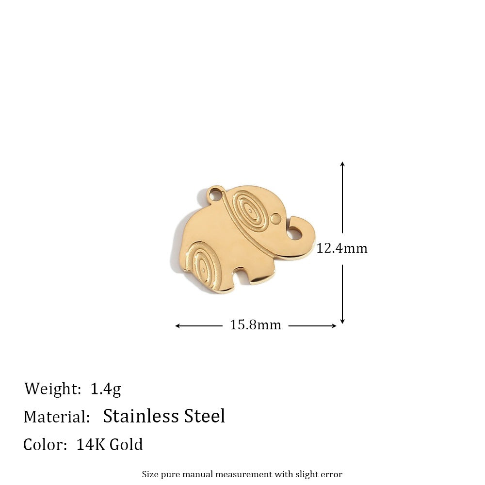 1 Piece 304 Stainless Steel 14K Gold Plated Geometric Jewelry Accessories Pendant