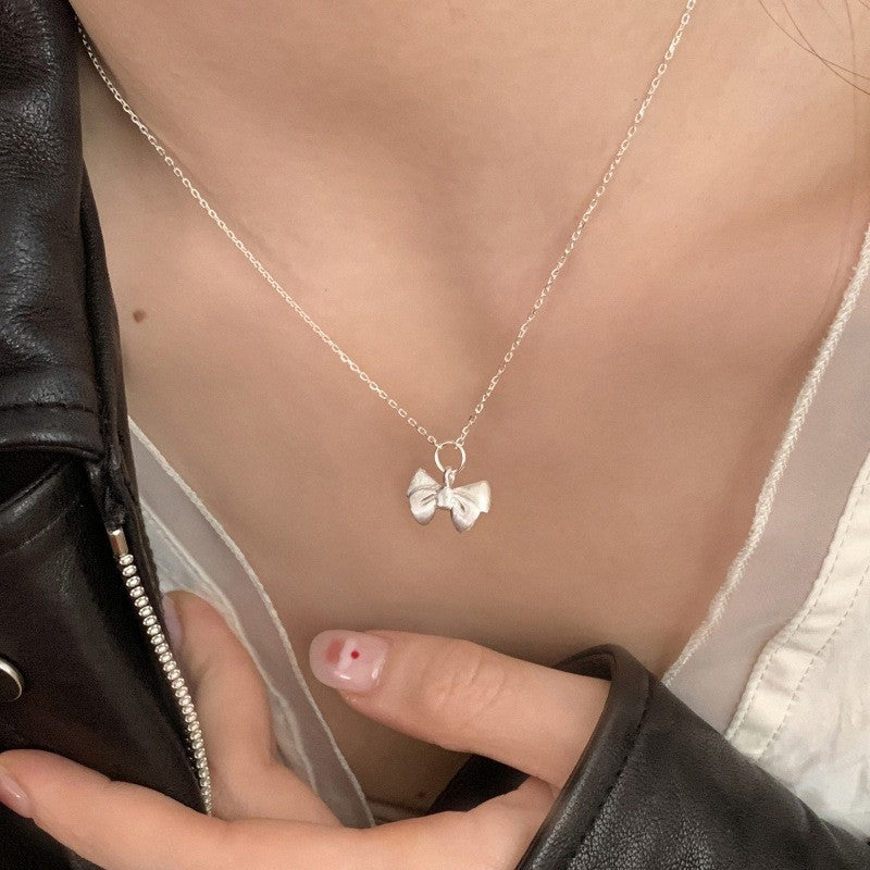 Collar versátil de perlas para mujer, cadena de clavícula que no se decolora, joyería 