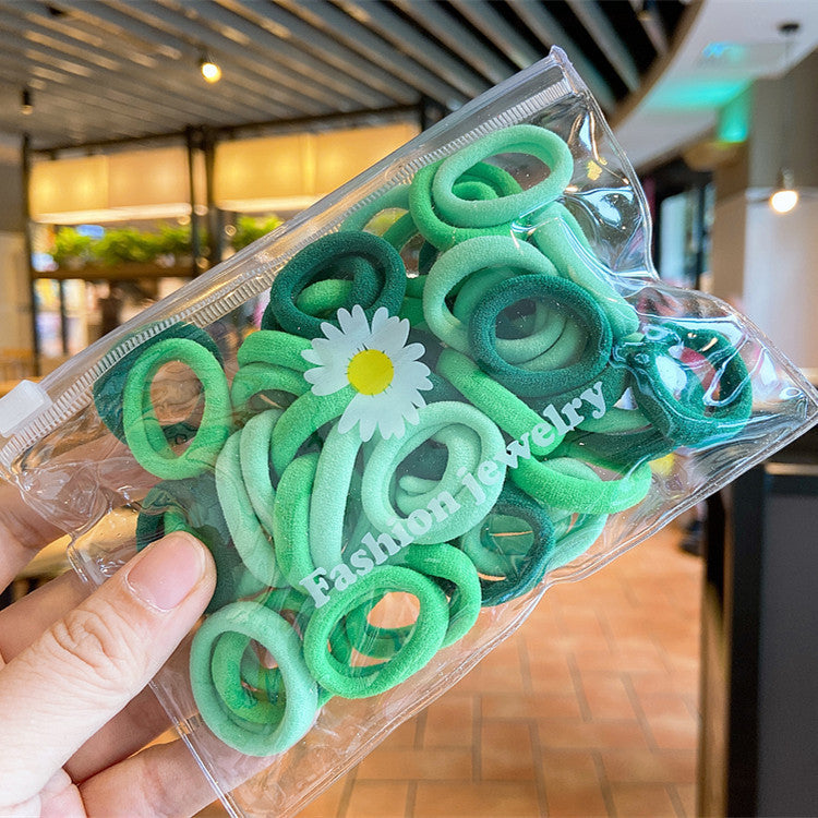 Banda de goma para bebés, banda para el cabello con forma de pulgar, diadema de cola de caballo para niñas 