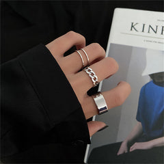 Anillo estilo hip hop punk