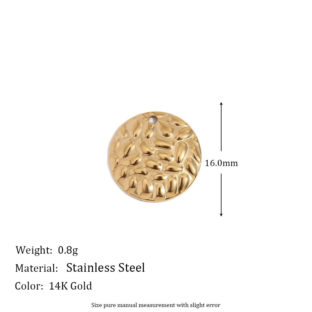 1 Piece 304 Stainless Steel 14K Gold Plated Geometric Jewelry Accessories Pendant