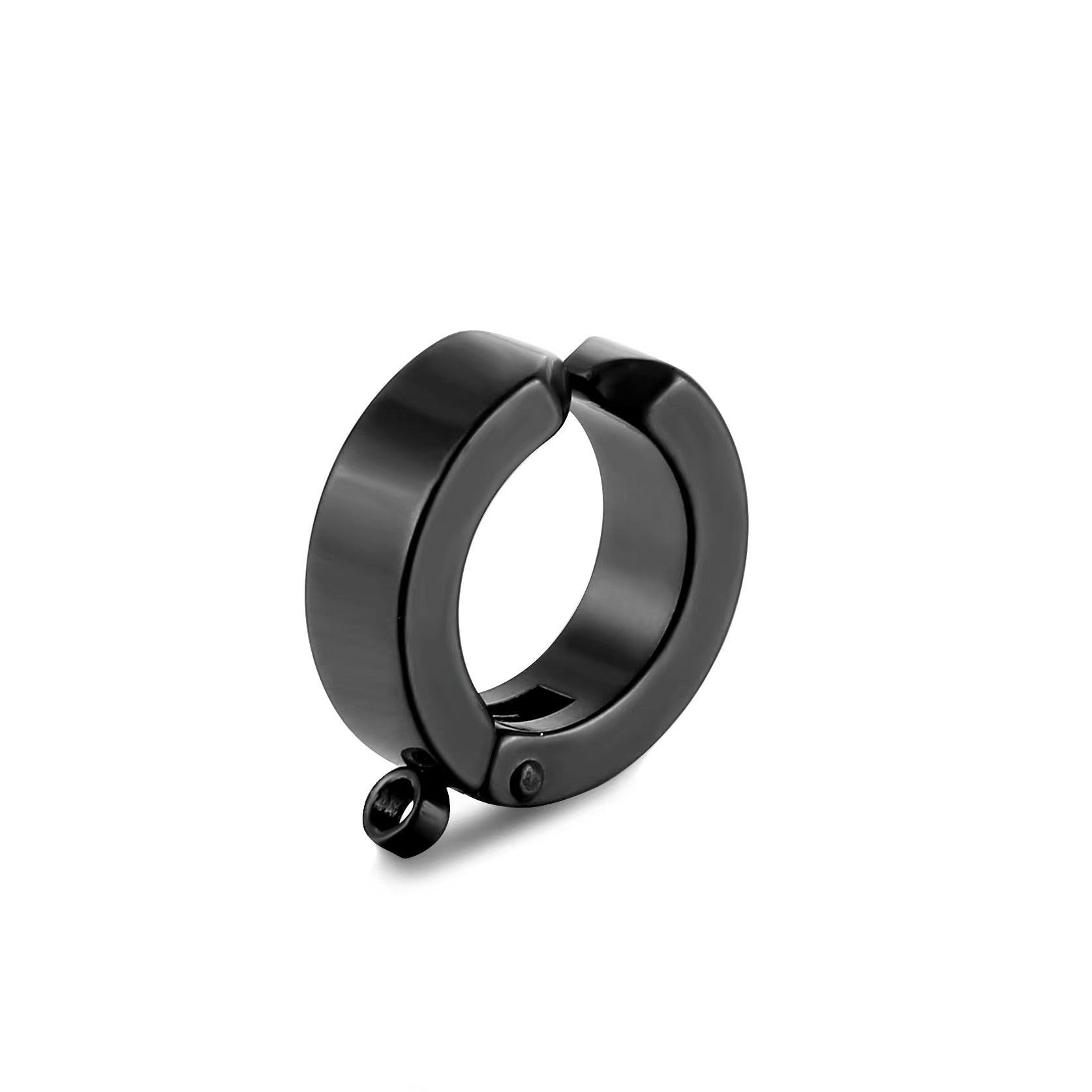 Pendientes de acero inoxidable con hebilla para la oreja sin perforaciones 