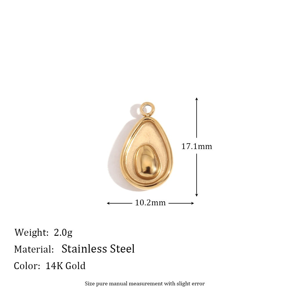 1 Piece 304 Stainless Steel 14K Gold Plated Geometric Jewelry Accessories Pendant
