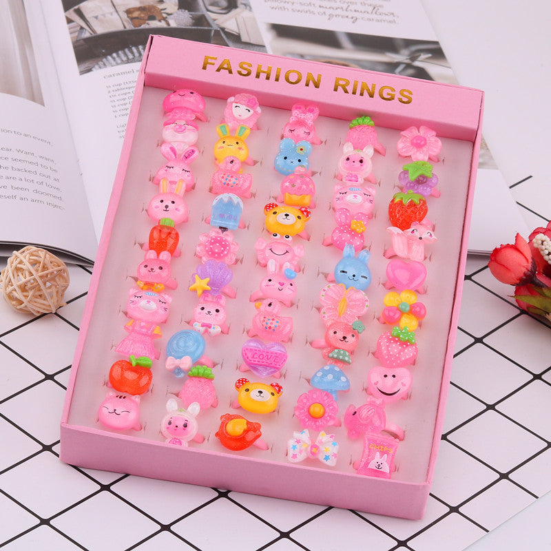 Children's Ring Girls Princess Jewelry Cartoon Small Ring