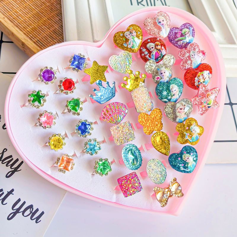 Children's Ring Girls Princess Jewelry Cartoon Small Ring