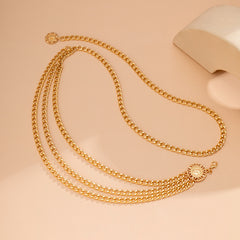 Multi-layer body chain alloy retro street shot waist chain（Minimum purchase of 2 pcs）