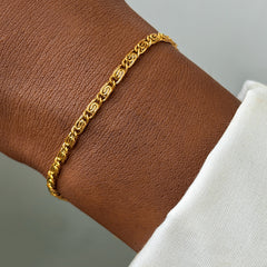 Basic Modern Style Classic Style Geometric Solid Color 304 Stainless Steel Stainless Steel Bracelets In Bulk
