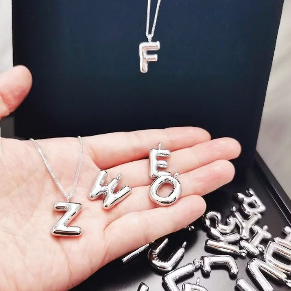 1 Piece 24mm 304 Stainless Steel Letter Pendant Chain