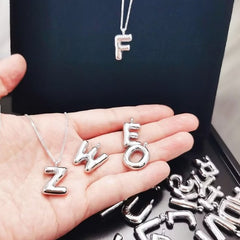 1 Piece 24mm 304 Stainless Steel Letter Pendant Chain