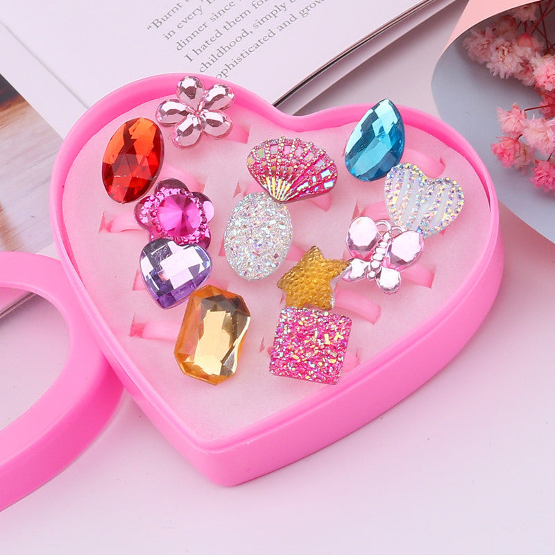 Children's Ring Girls Princess Jewelry Cartoon Small Ring