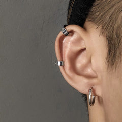 Design Letter Holeless Ear Clips Men