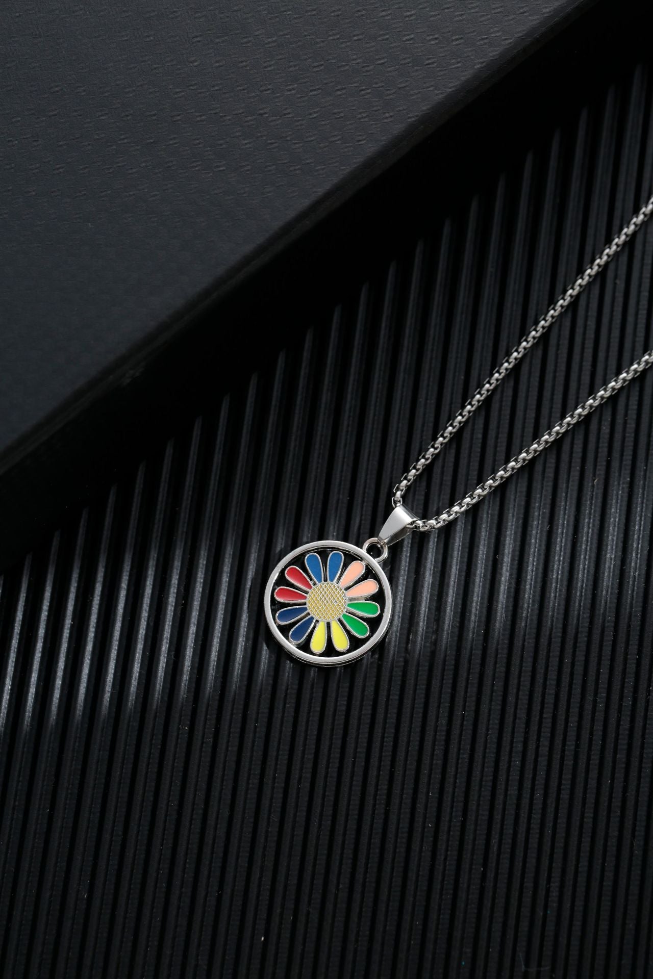 Titanium steel sweater chain men's necklace