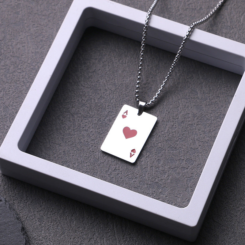Titanium steel necklace men's hip hop street alloy pendant