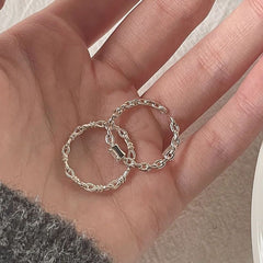 Anillo de circonita hembra apertura ajustable 