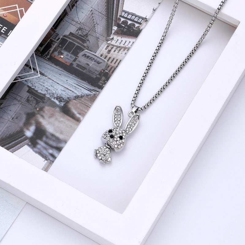 Titanium steel necklace men's hip hop street alloy pendant