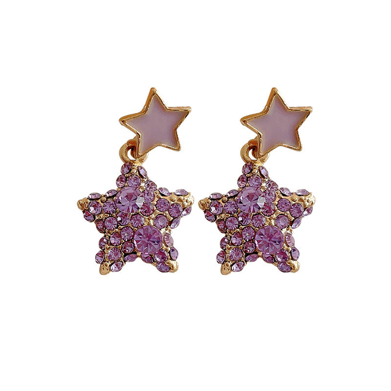 1 Pair Sweet IG Style Geometric Heart Shape Butterfly Inlay Alloy Rhinestones Pearl Drop Earrings Ear Studs