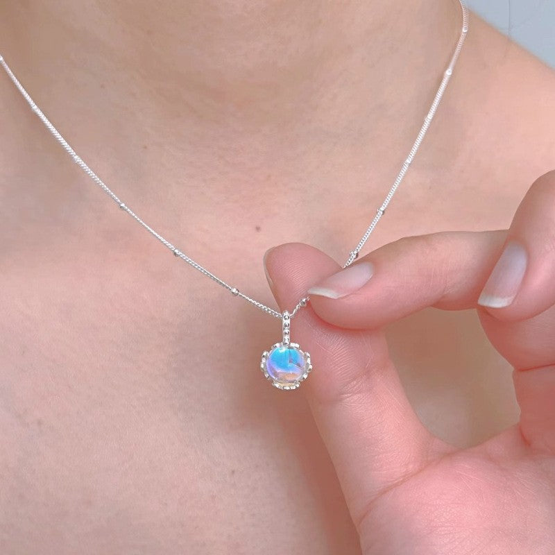 Collar versátil de perlas para mujer, cadena de clavícula que no se decolora, joyería 