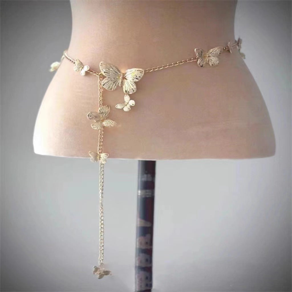 Butterfly tassel, a two-style wearing necklace waist chain or body chain (Minimum purchase of 3 pieces)