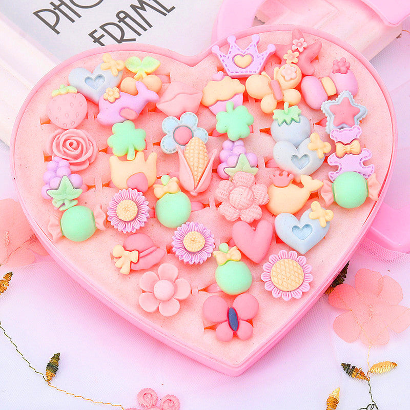 Children's Ring Girls Princess Jewelry Cartoon Small Ring