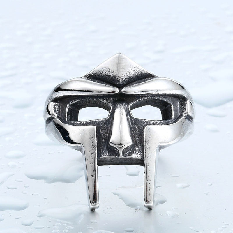 Anillo gótico vintage para hombre, estilo punk, faraón egipcio. 